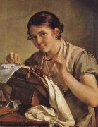 Vasily Tropinin Lacemaker oil painting